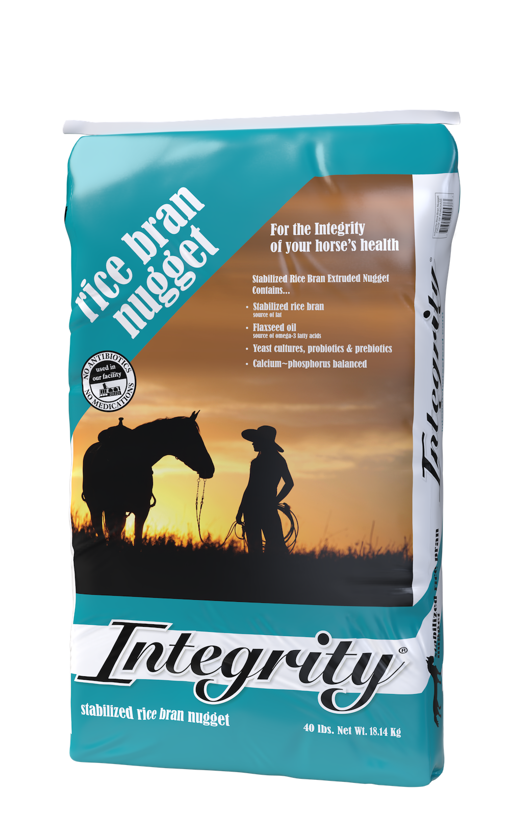 rice bran nuggets for horses