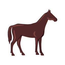 total body horse health icon